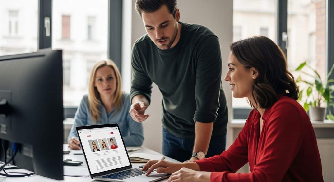 gebruiksvriendelijke website kantoor teamwork