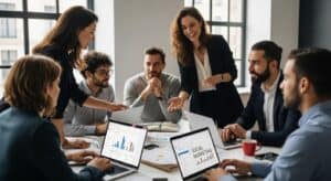 seo social media teamwork