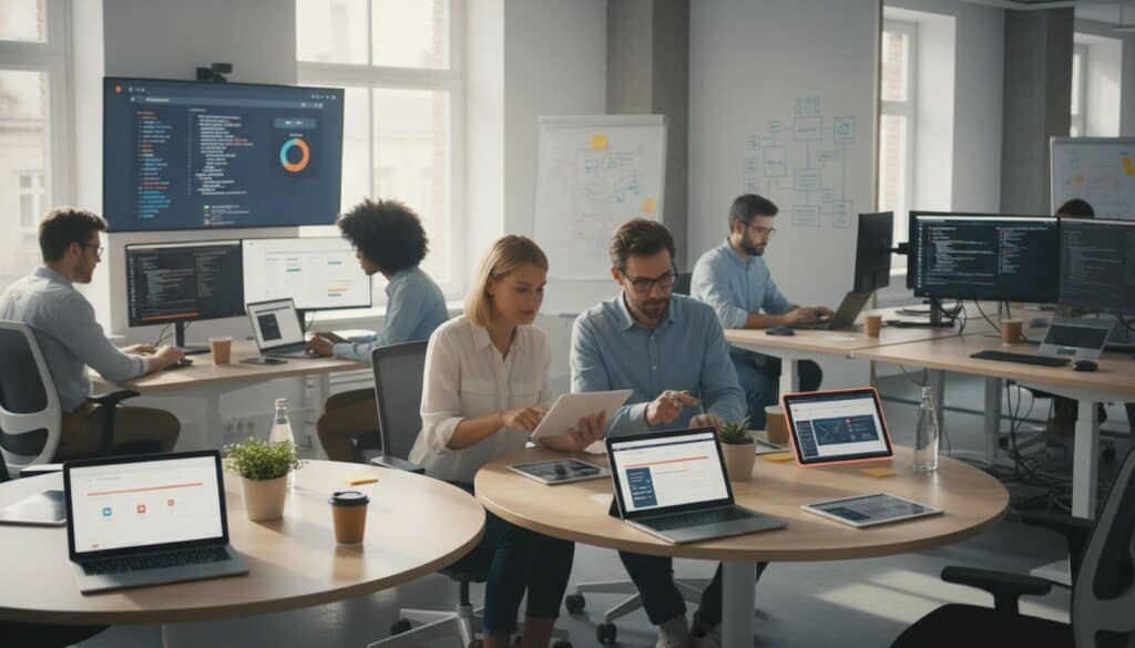 mobiele optimalisatie team werk